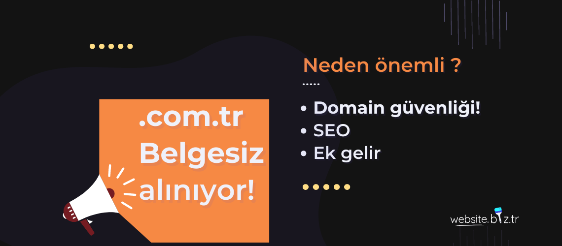 tr domain alan adı için belge şart mı